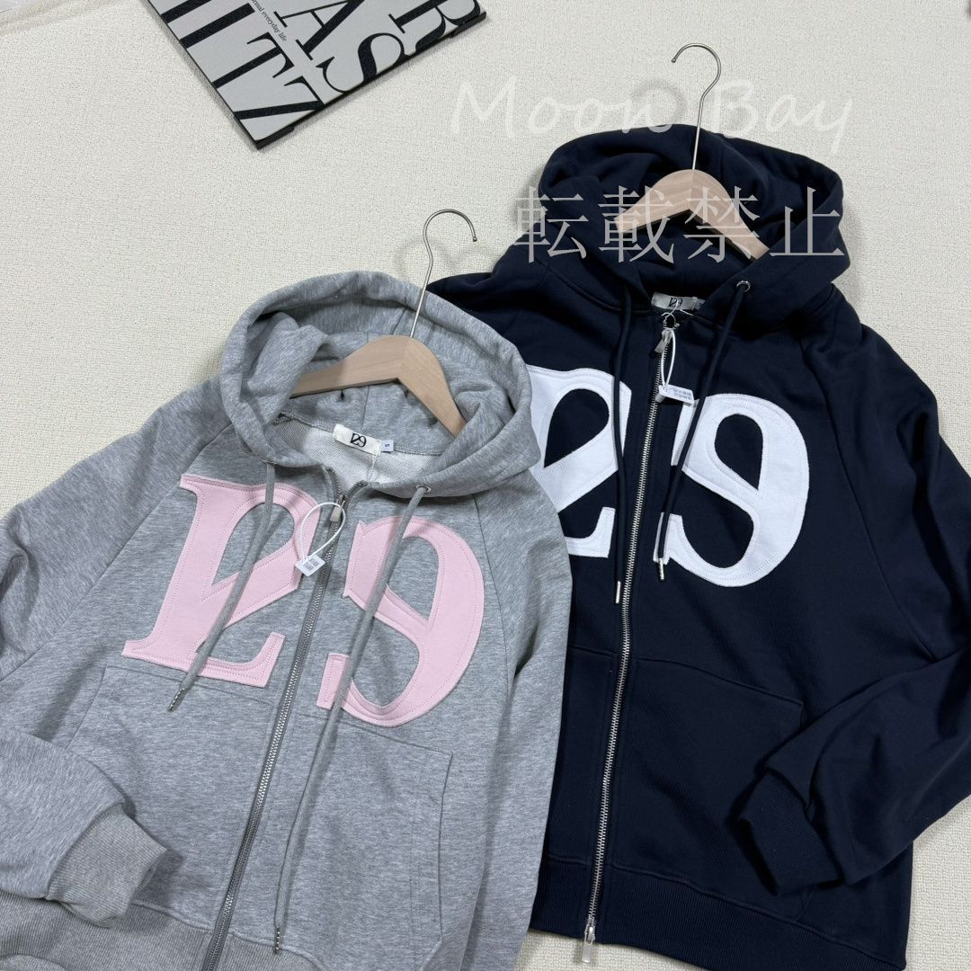 美品 人気 韓国 ILLIGO 129 LOGO PATCH HOODIE ZIP-UP ILLIGO