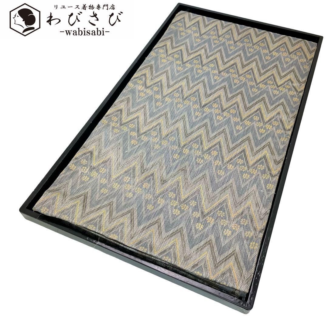 袋帯 四面リバーシブル 多様な織模様 金銀通しO-3902 - メルカリ 