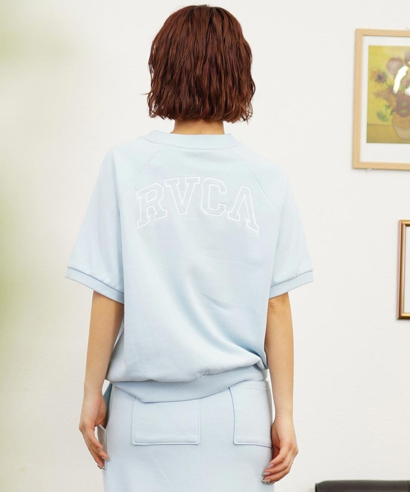 【ムラスポ公式】RVCA ルーカ ARCH RVCA SWEAT レディース 半袖 スウェット S S BE04C-211