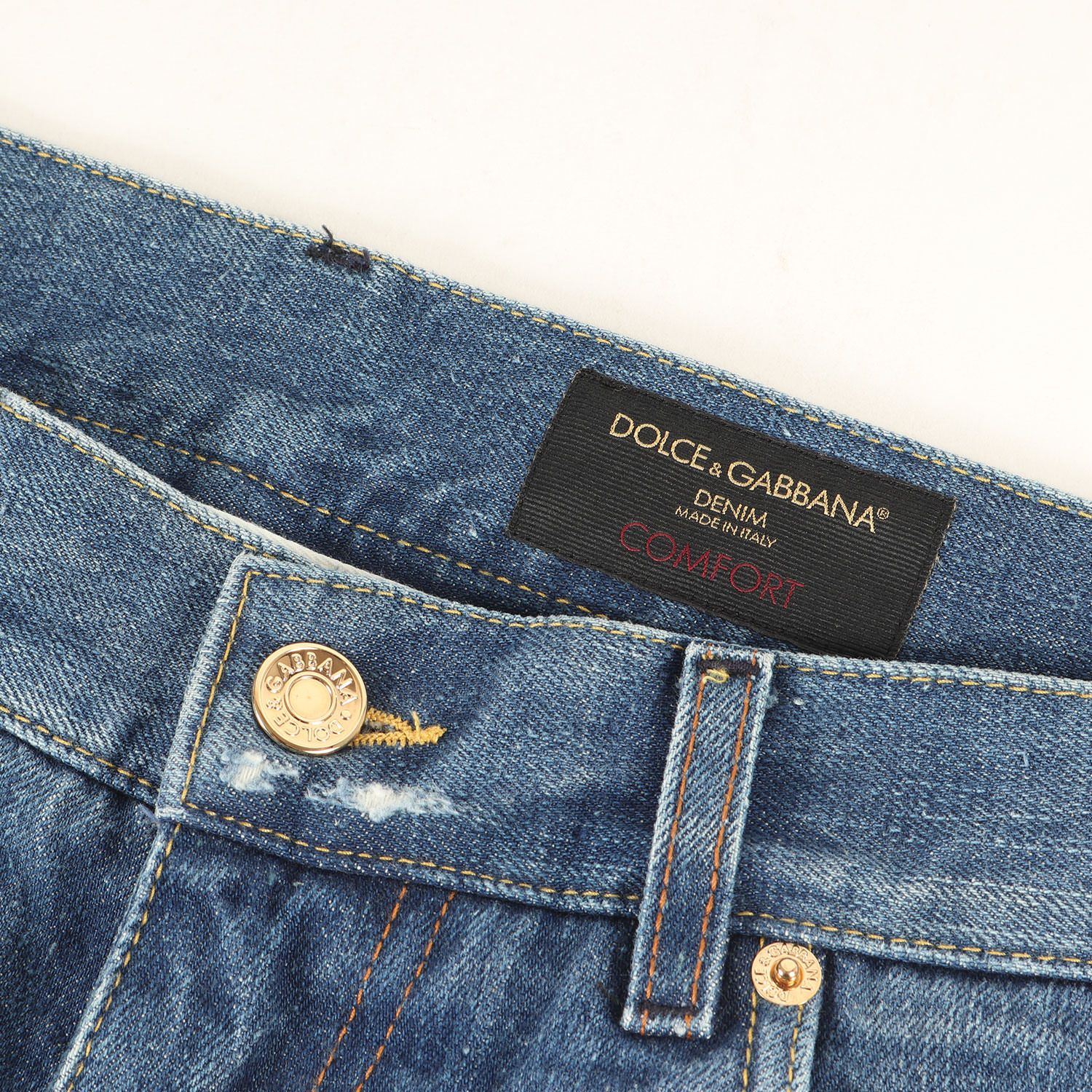 美品】DOLCE&GABBANA ドルチェ&ガッバーナ パンツ インディゴ