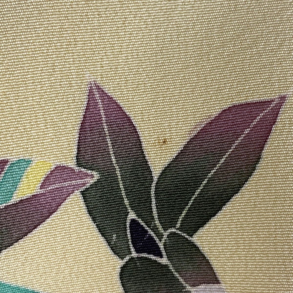 訪問着 身丈156cm 裄丈64cm M 袷 杉浦伸 落款 枝花 染め分け ぼかし  