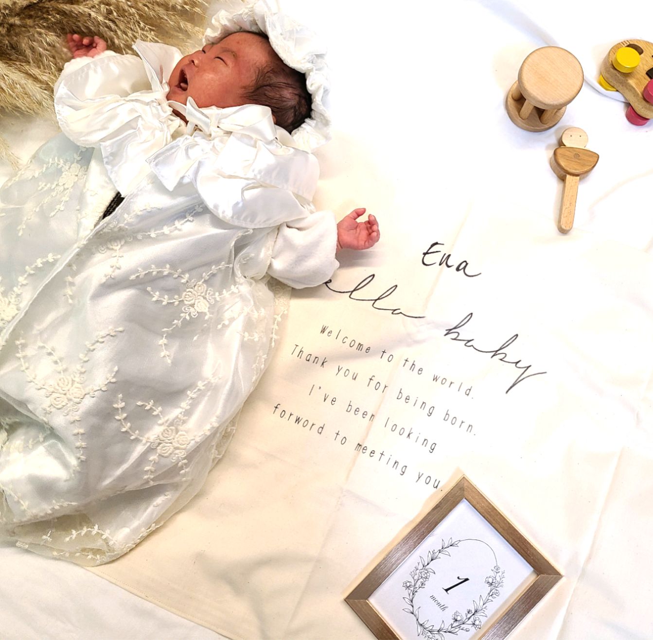 ハローベイビータペストリー　完成品 Hello Baby Tapestry - Just Born | ニューボーンフォト