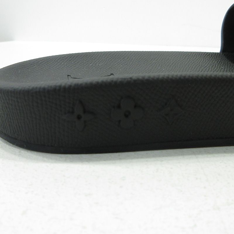 LOUIS VUITTON ルイ ヴィトン サンダル ウォーターフロント 1 AANNK モノグラム エクリプス ブラック サイズ 10 135