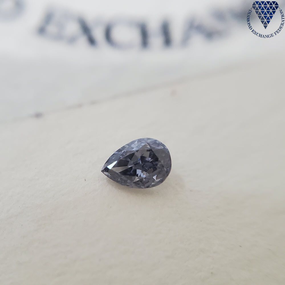 0.10 ct Fancy Gray Violet GIA 天然 グレイ(グレー） ヴァイオレット