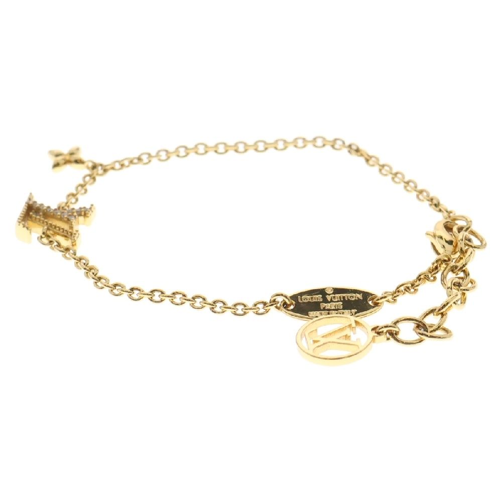 LOUIS VUITTON (ルイヴィトン) ブレスレット LVアイコニック ゴールド  