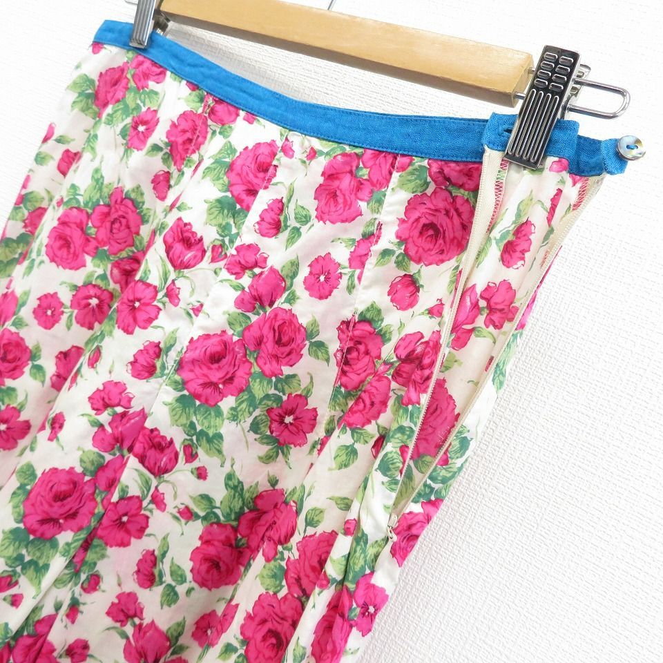 dosaドーサ USA製 スカート フレア バラ柄 総柄 895764i - メルカリ 