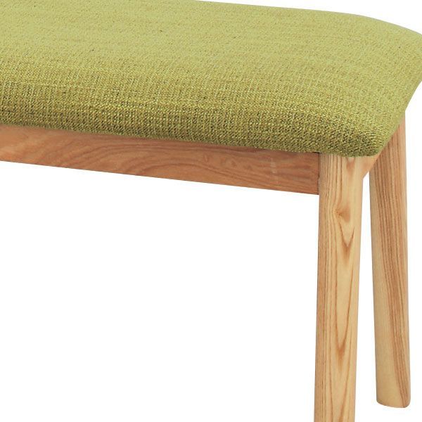 天然木 アッシュ のダイニングベンチ W102×D33×H36-7cm No.330 グリーン