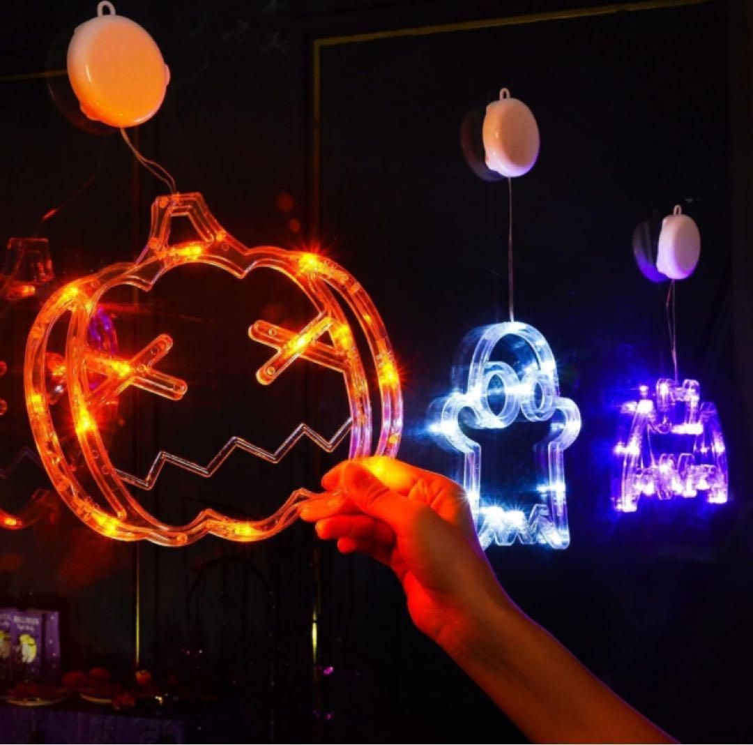 新品★装飾ライト　おばけ　ハロウィン 飾り LED ライト イルミネーション