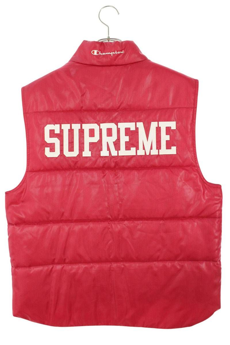 ジャケット・アウター SUPREME CHAMPION PUFFY VEST 17SS シュプリーム ×チャンピオン Champion 17SS Champion Puffy Vest