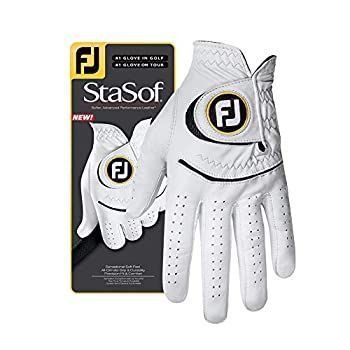 【中古】【輸入品・未使用】FootJoy StaSof 男性用ゴルフグローブ(左手にフィット) - 2XL 真珠色