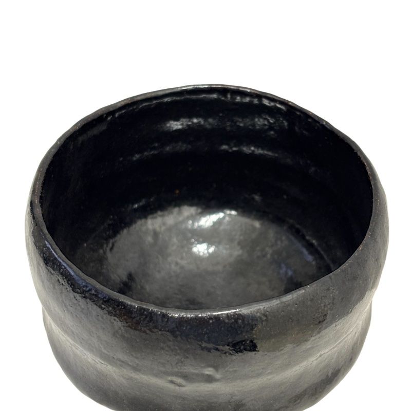 お歳暮 時期 茶道具 黒楽茶碗 松楽造 茶器 52505K265 【中古】 木箱付き 陶器 工芸品