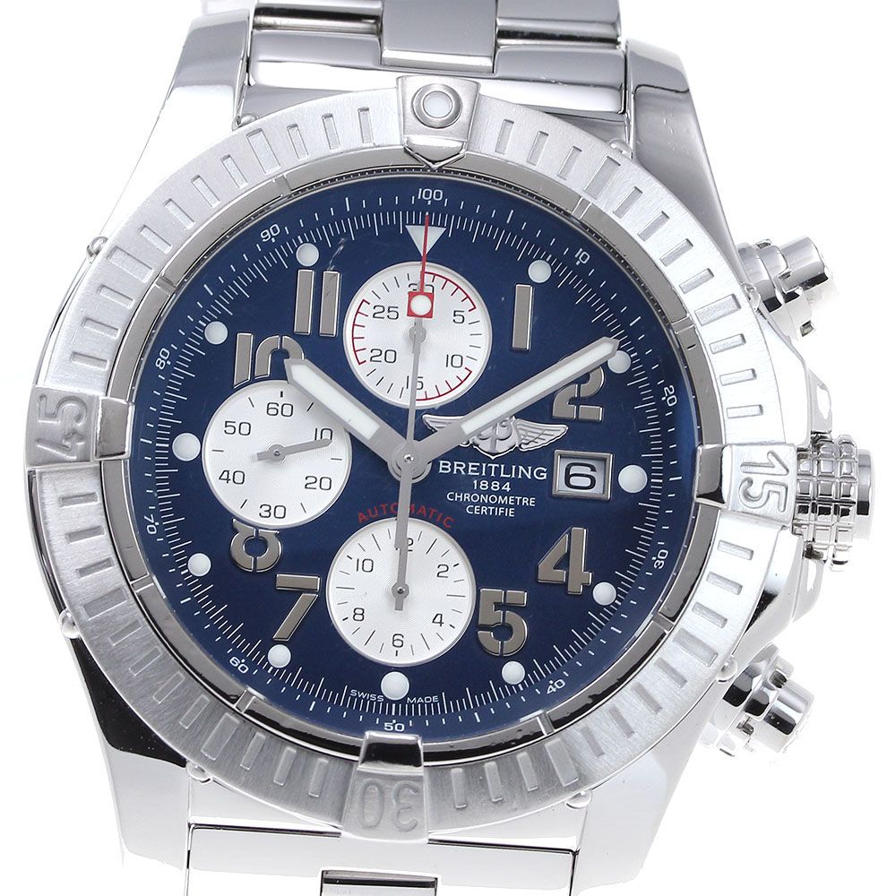 ブライトリング BREITLING A13370 スーパーアベンジャー クロノグラフ デイト 自動巻き メンズ保証書付き_820002