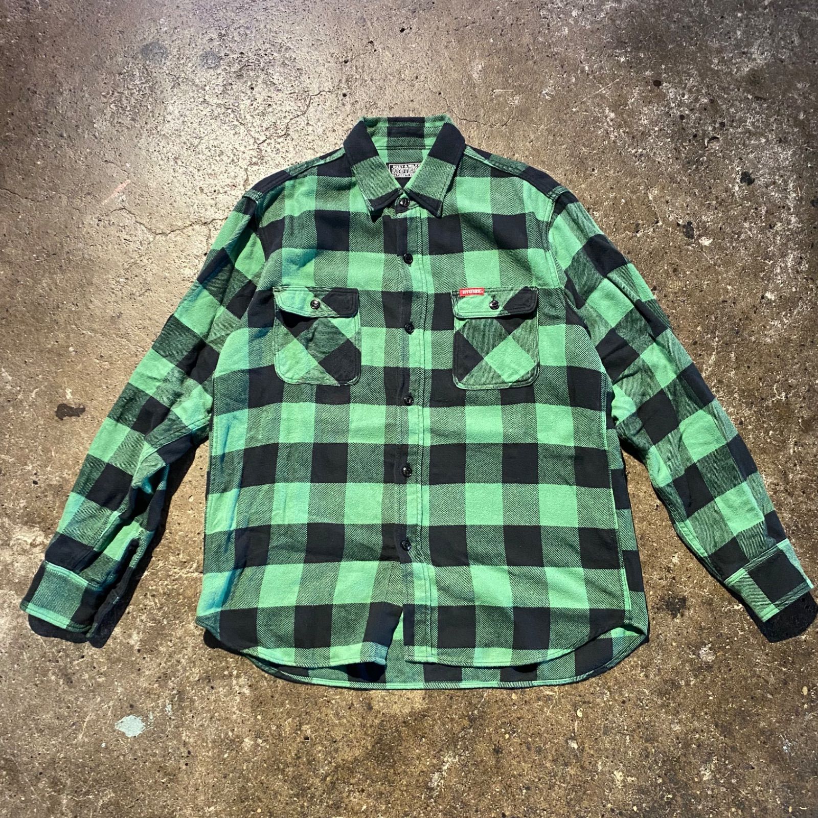HYSTERIC GLAMOUR チェックネルシャツ HYSTERIC GLAMOUR 21AW ナッピングネルシャツ ヒステリック