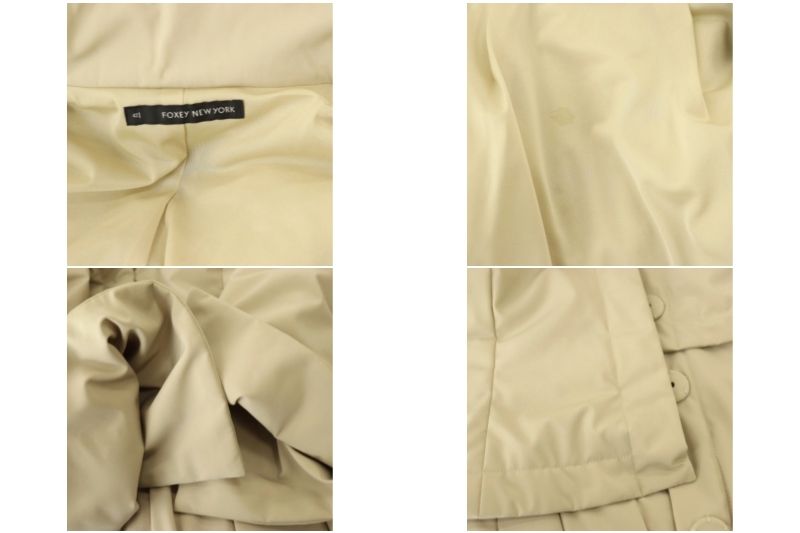 フォクシーニューヨーク FOXEY NEW YORK RAINY LONG&SHORT コート 2WAY フード ロング ショート 42 ベージュ  26697 /MI □OS - メルカリ