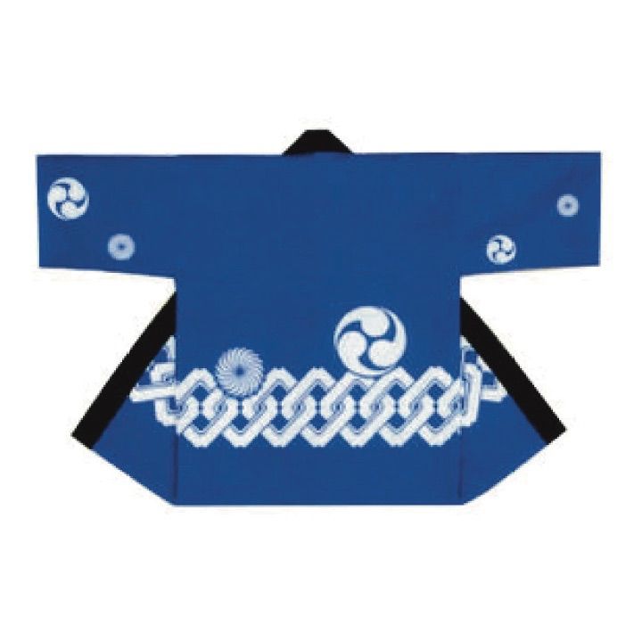  半纏はんてん 吉原つなぎ 獅子毛 三つ巴柄 シルクプリント どてら 半纏 ちゃんちゃんこ 着物 浴衣