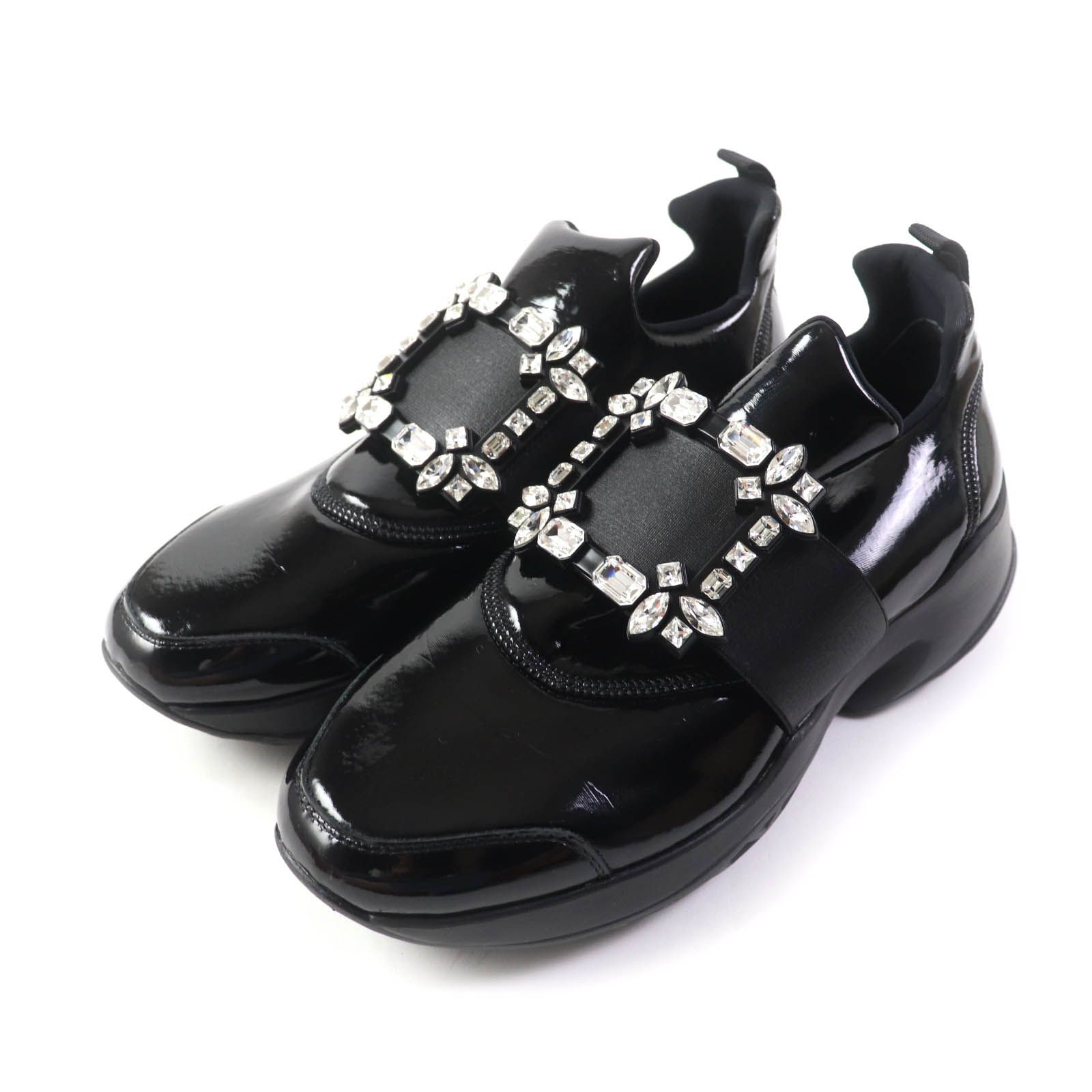 美品☆ROGER VIVIER ロジェ ヴィヴィエ ヴィヴラン ストラスバックル 