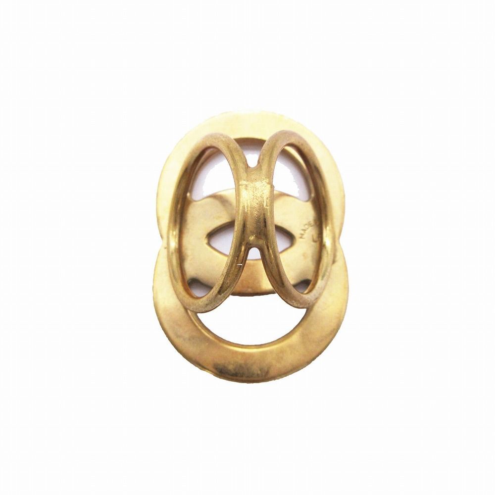 〇〇CELINE セリーヌ GP ロゴ サークル スカーフリング ゴールド 未