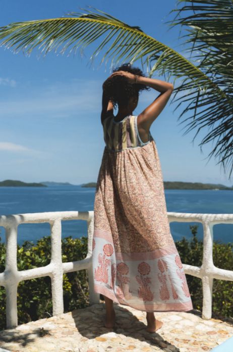 Daughters of India Aahna Dress ~ Blue Bell - メルカリ