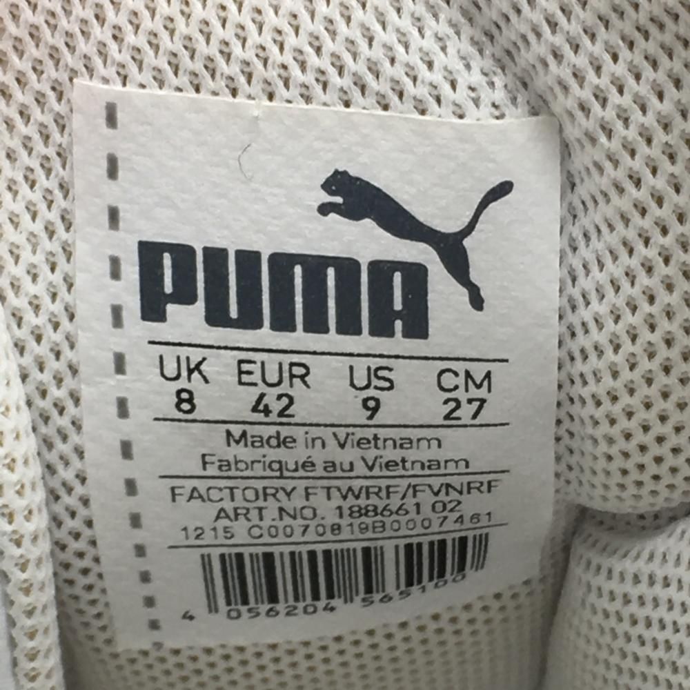 PUMA - 【美品】プーマ ゴルフシューズ 白×ネイビー 18866102 ACE BOA ダイヤル式 メンズ 27.0 ゴルフウェア PUMA 美品】プーマ ゴルフシューズ 白×ネイビー 18866102 ACE BOA