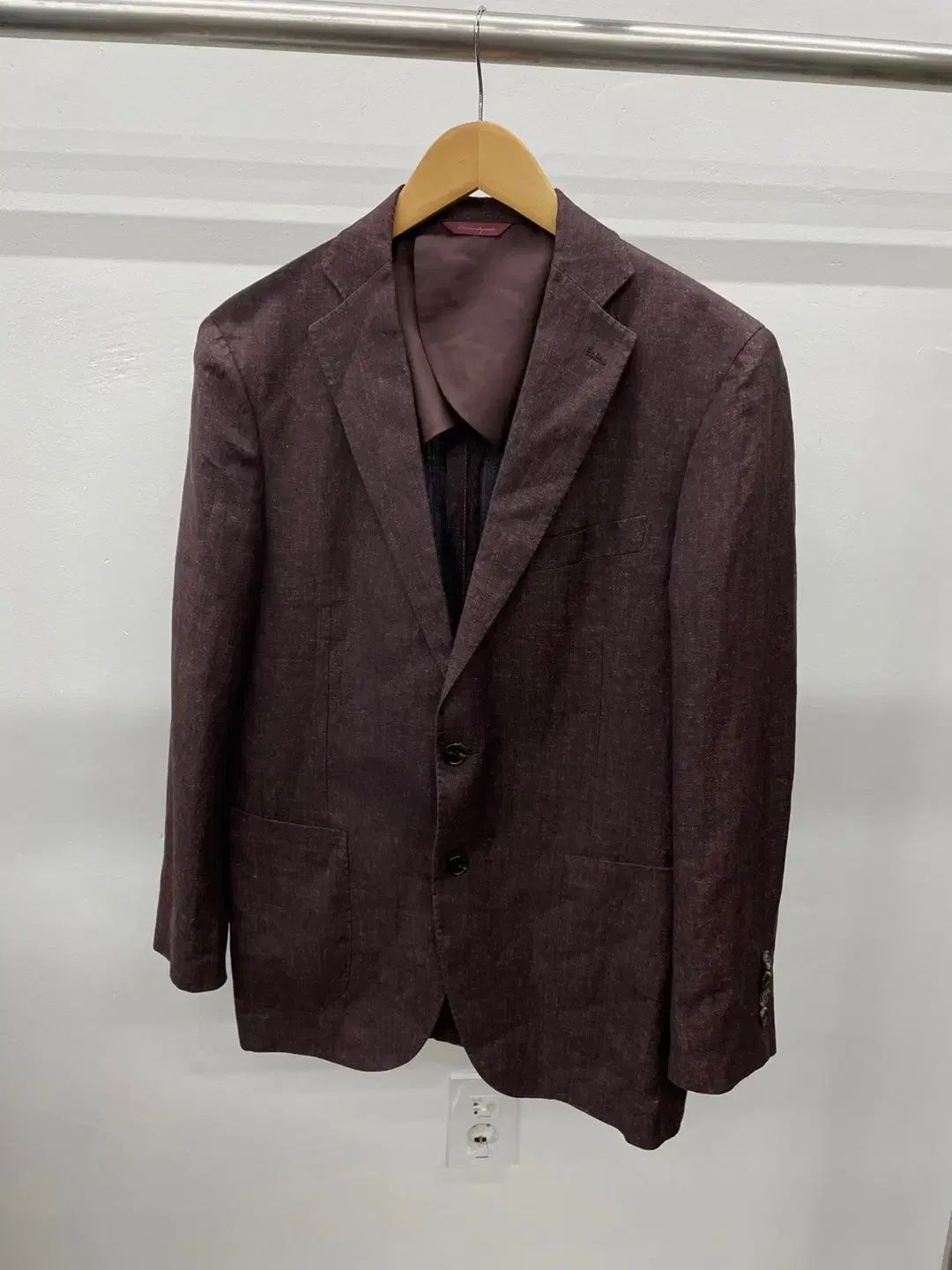 100 マエストロ アルベロ Ermenegildo Zegna エルメネジルド ゼニア ZEGNA ゼニア リネン シルク ジャケット