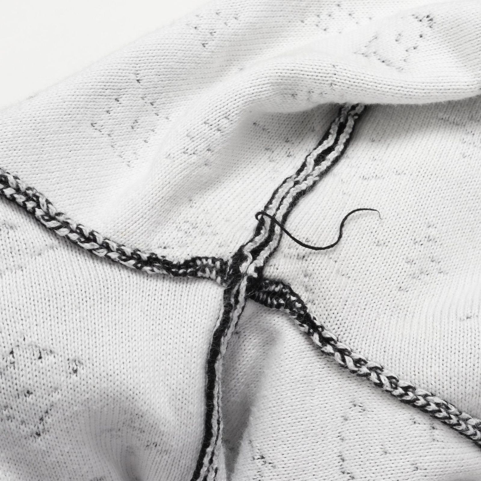 LOUIS VUITTON ルイ ヴィトン グラデーションモノグラム ニット ワイドパンツ 体型カバー