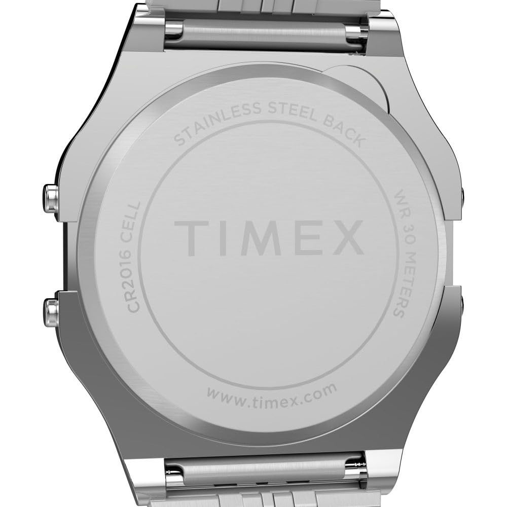 Timex タイメックス T 80 34 mm 腕時計 シルバー ブレスレット Silver Bracelet