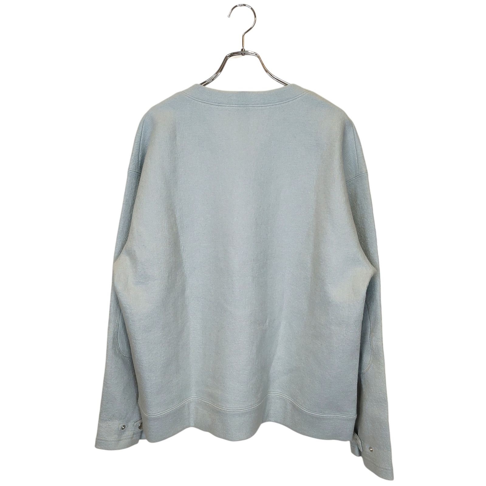 CABaN キャバン ウール コットン ダブルフェイス プルオーバー スウェット 940017 L ライトブルー メンズ