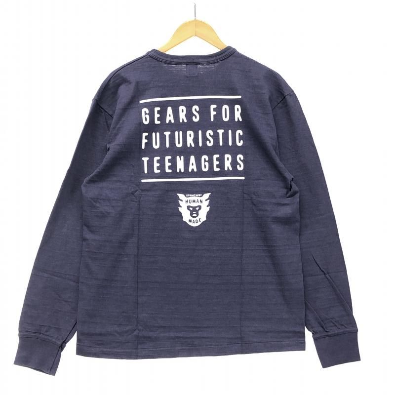 新品未使用ヒューマンメイドネイビーロングTシャツMサイズ HUMAN MADE ヒューマンメイド adidas originals SWEAT SH アディダス