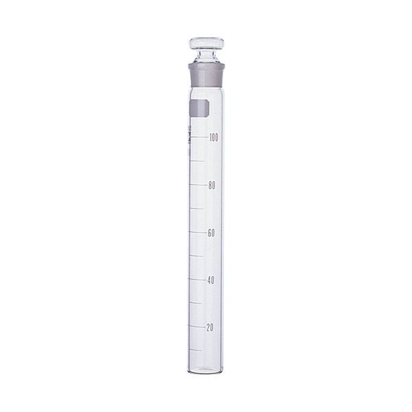 共通摺合共栓比色管 平栓付 50mL 008480-50A