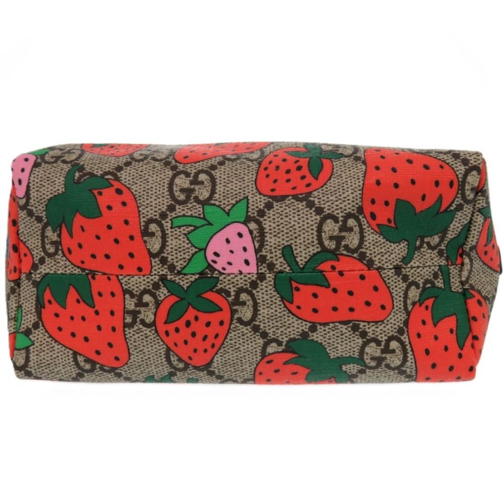 GUCCI グッチ GG ポーチ ストロベリー いちご GUCCIグッチ☆希少！美品✨イチゴ柄のポーチ❣️ GGストロベリー