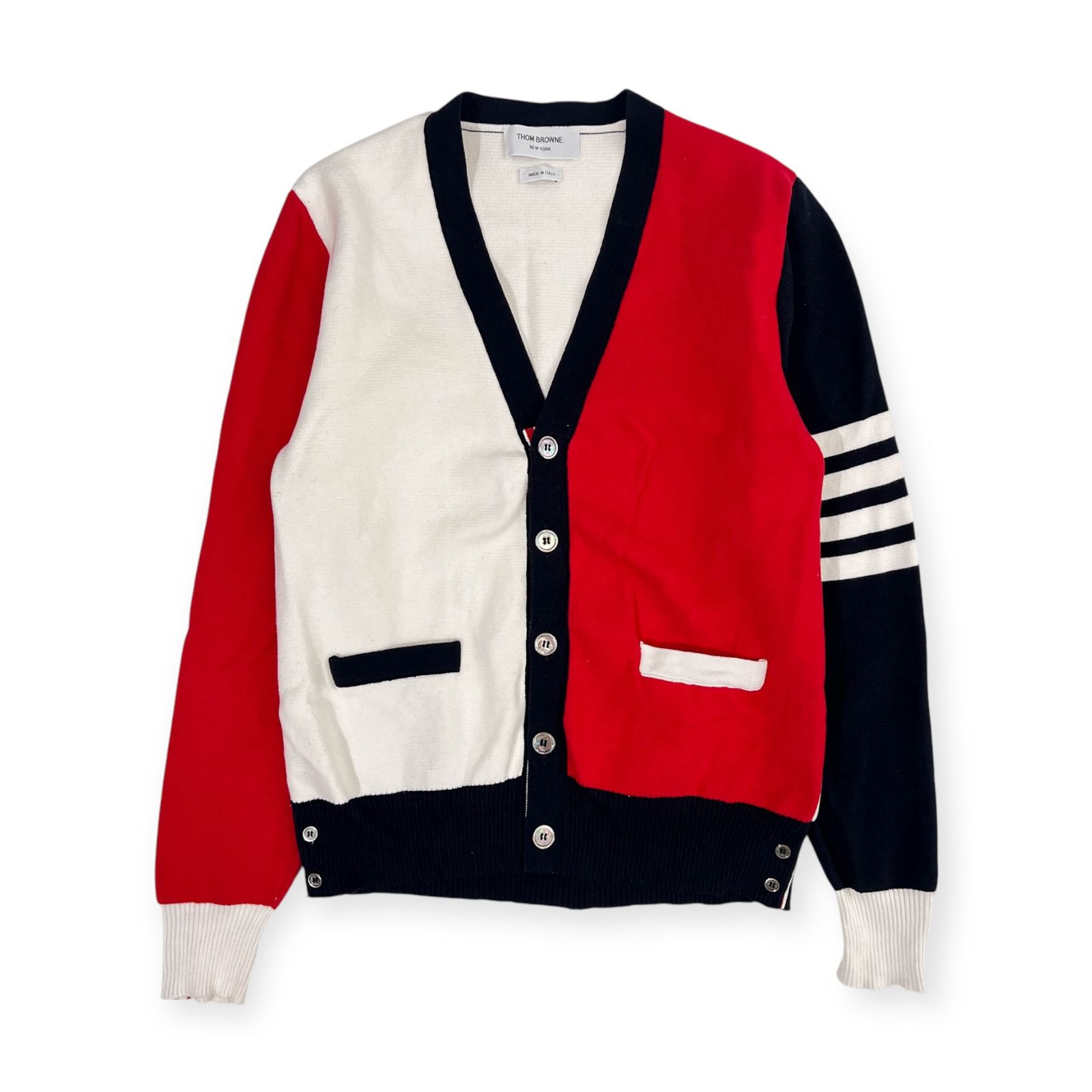 イタリア製 人気 THOM BROWNE トムブラウン トリコロールカラー