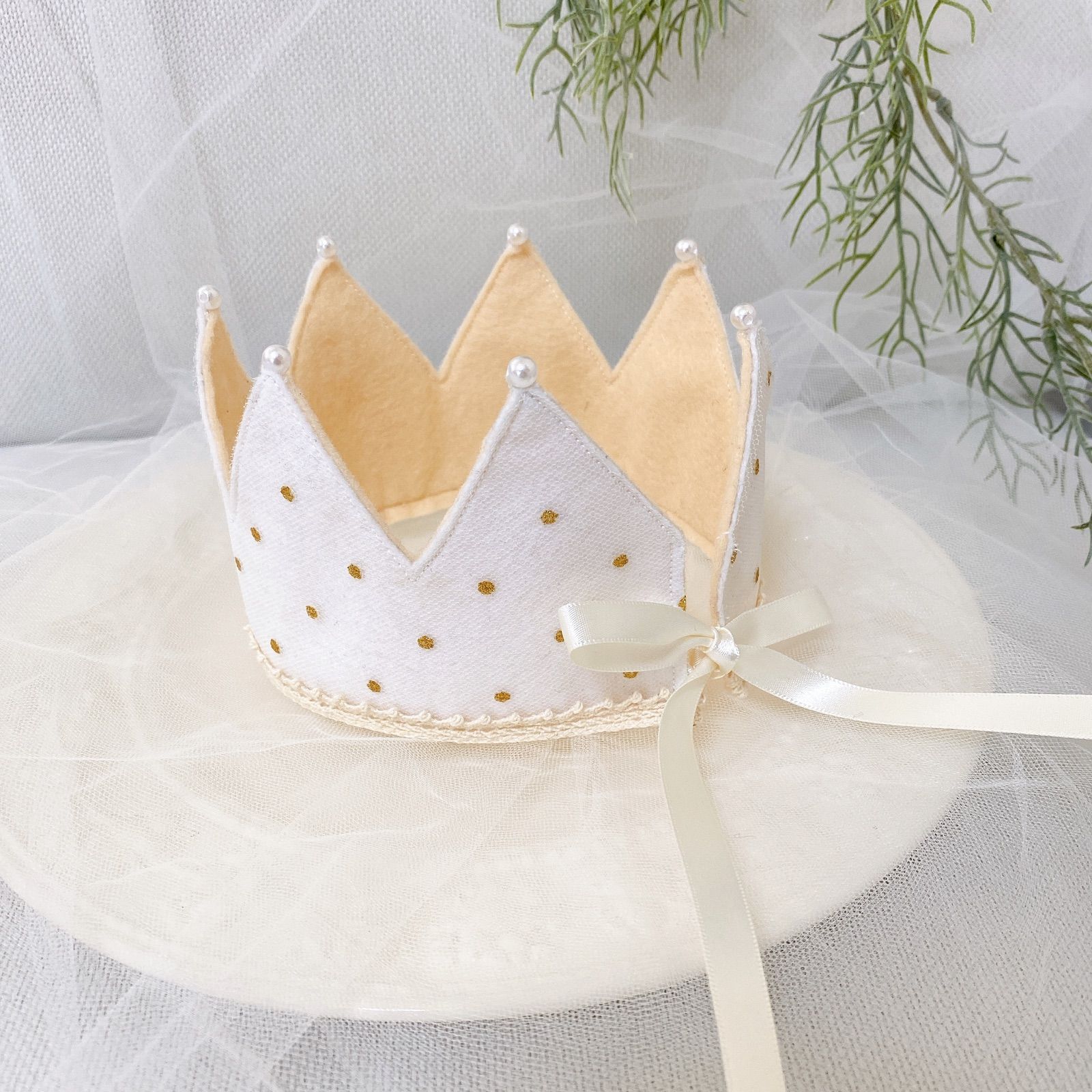 Baby crown ③ベビークラウン ゴールドドット 王冠ティアラ Baby Crown shop メルカリ