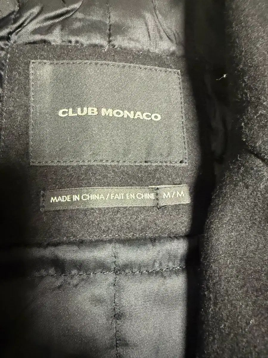 Club Monaco クラブモナコ 黒 ピーコート M