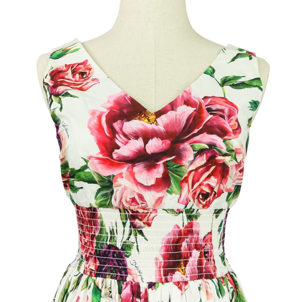 【美品】DOLCE&GABBANA ワンピース ドレス 38 新品タグ付き】定価25.5万円dolce&gabbanaワンピース正規品 38