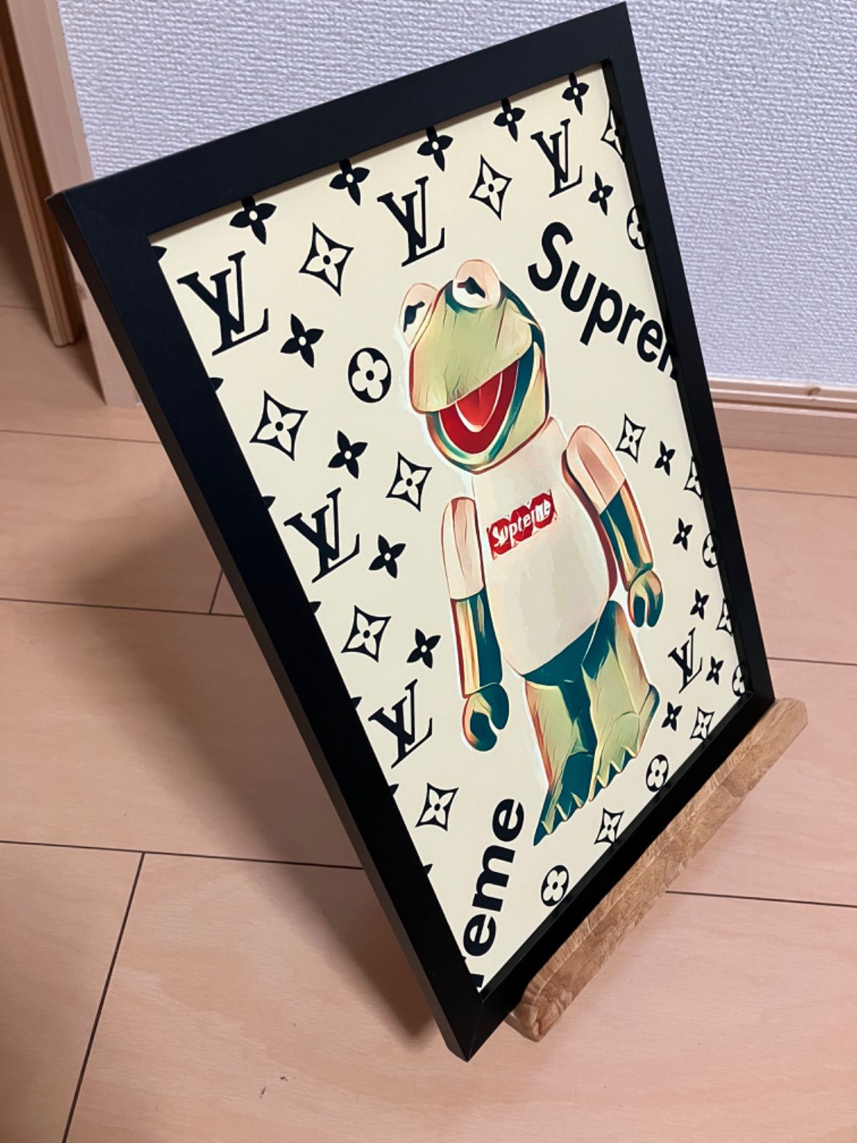LOUIS VUITTON type☆A4額装済オマージュアートインテリア