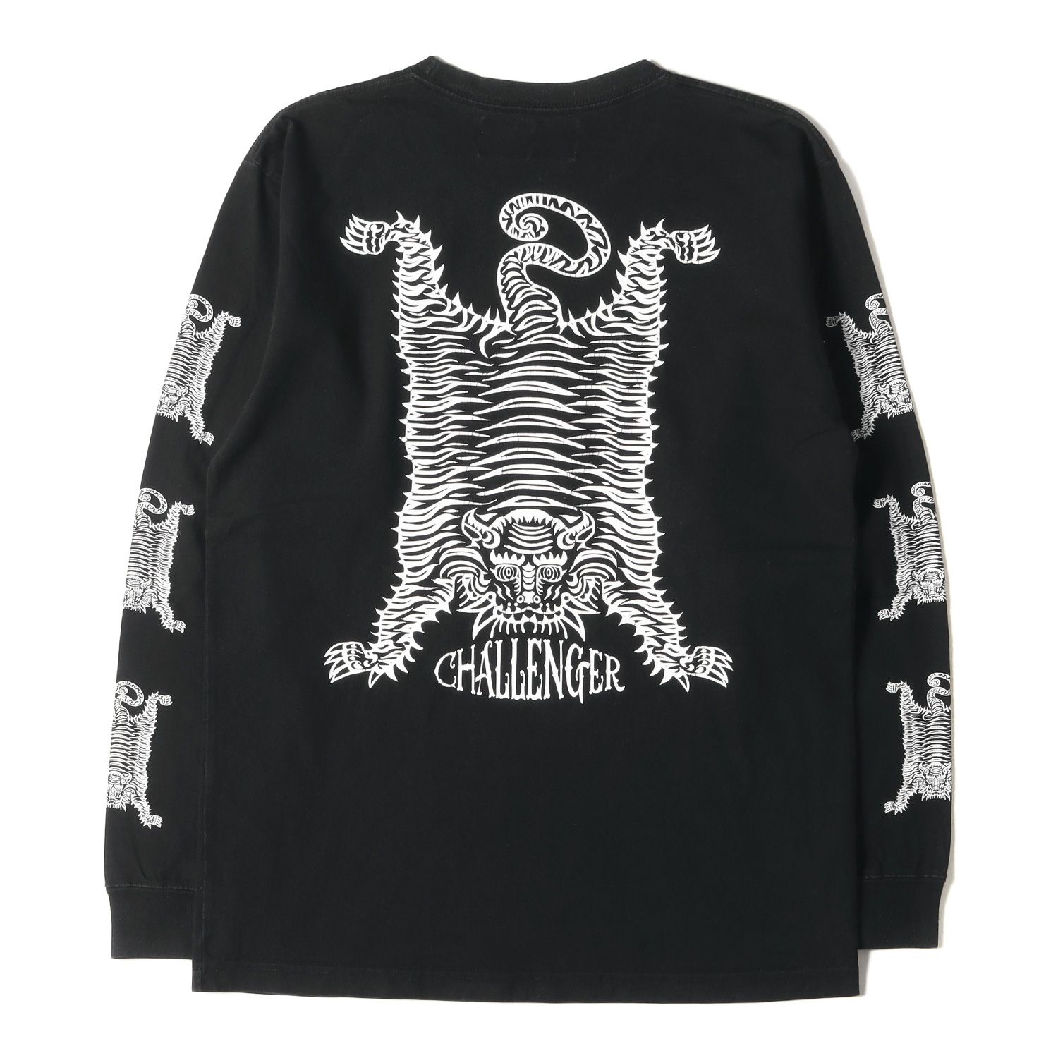 トップス CHALLENGER L/S BD TIGER TEE CHALLENGER L/S B.D SOUTH TIGER TEE (BLACK) CLG-TS 023-052