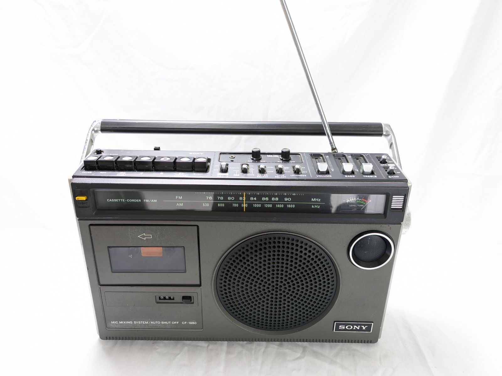 バナナ ジャンク品 SONY|ソニー FM|AMモノラルラジカセ CF-1980 本体のみ