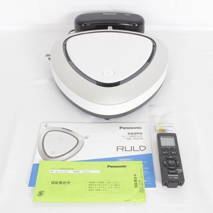 未使用品 Panasonic MC-RS1-W ロボット掃除機　パナソニック Panasonic｜パナソニック 部屋の隅に入り込む、ロボット掃除機