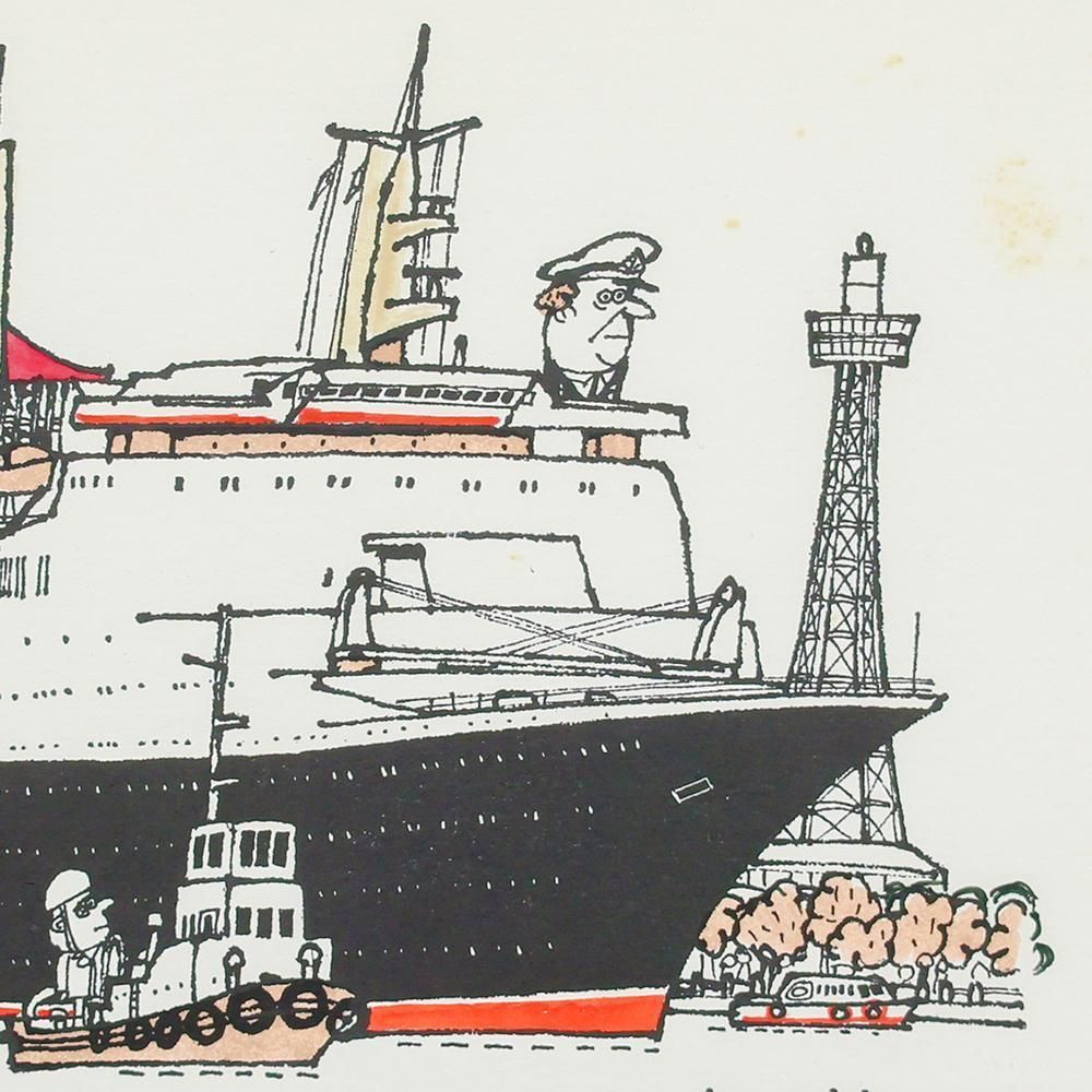 真作】【WISH】柳原良平 シルクスクリーン 1977年作 直筆サイン