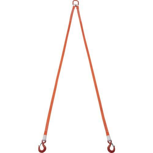 2営業日で発送 TRUSCO トラスコ中山 TRUSCO 2本吊ベルトスリングセット 25mm幅X2m 吊り角度60°時荷重0.86t 最大使用荷重1t G252P20 3100