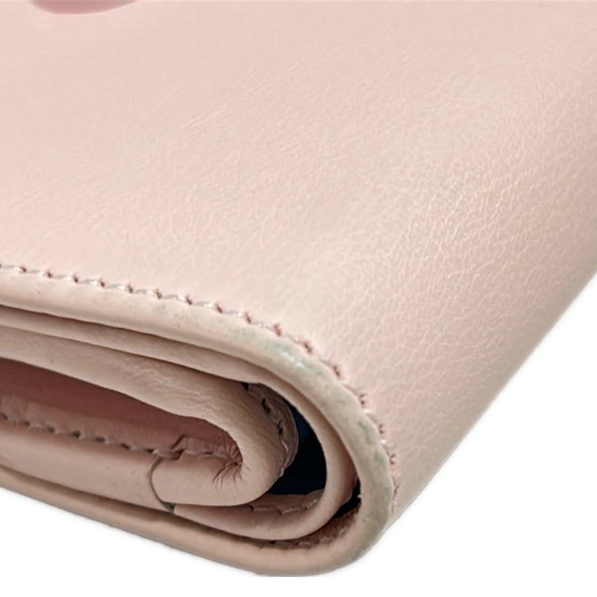 【美品】 GUCCI グッチ 折り財布 GG マーモント レザー ピンク GUCCI グッチ GGマーモント コンパクトウォレット ピンク レザー