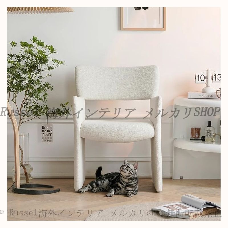 オシャレな回転座椅子　4脚　人気の白系 オシャレな回転座椅子 4脚 人気の白系 椅子・チェア オシャレな回転座