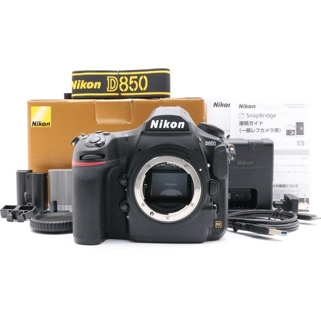 Nikon D850 ボディ｜フルサイズ4 575万画素×高速AF｜ミラー センサー良好｜シャッター回数69 000｜高解像×堅牢設計