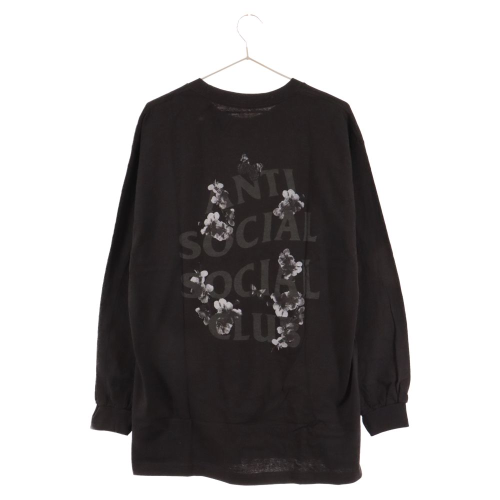 ANTI SOCIAL SOCIAL CLUB (アンチソーシャルソーシャルクラブ) Homeroom Tee ホームルーム ロゴプリント クルーネック 長袖Tシャツ カットソー ブラック