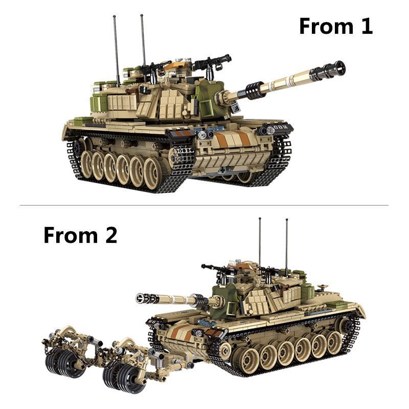 レゴ互換　ブロック　Ｍ６０マガフ　戦車　１７５３ピース レゴ互換 ブロック M60マガフ 戦車 1753ピース yuming社製