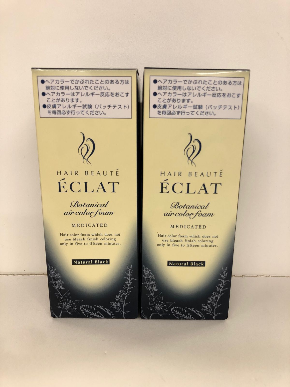 ÉCLAT Air color 自然な黒色 2個セット ÉCLAT Air color ナチュラルブラック 80g 2個セット