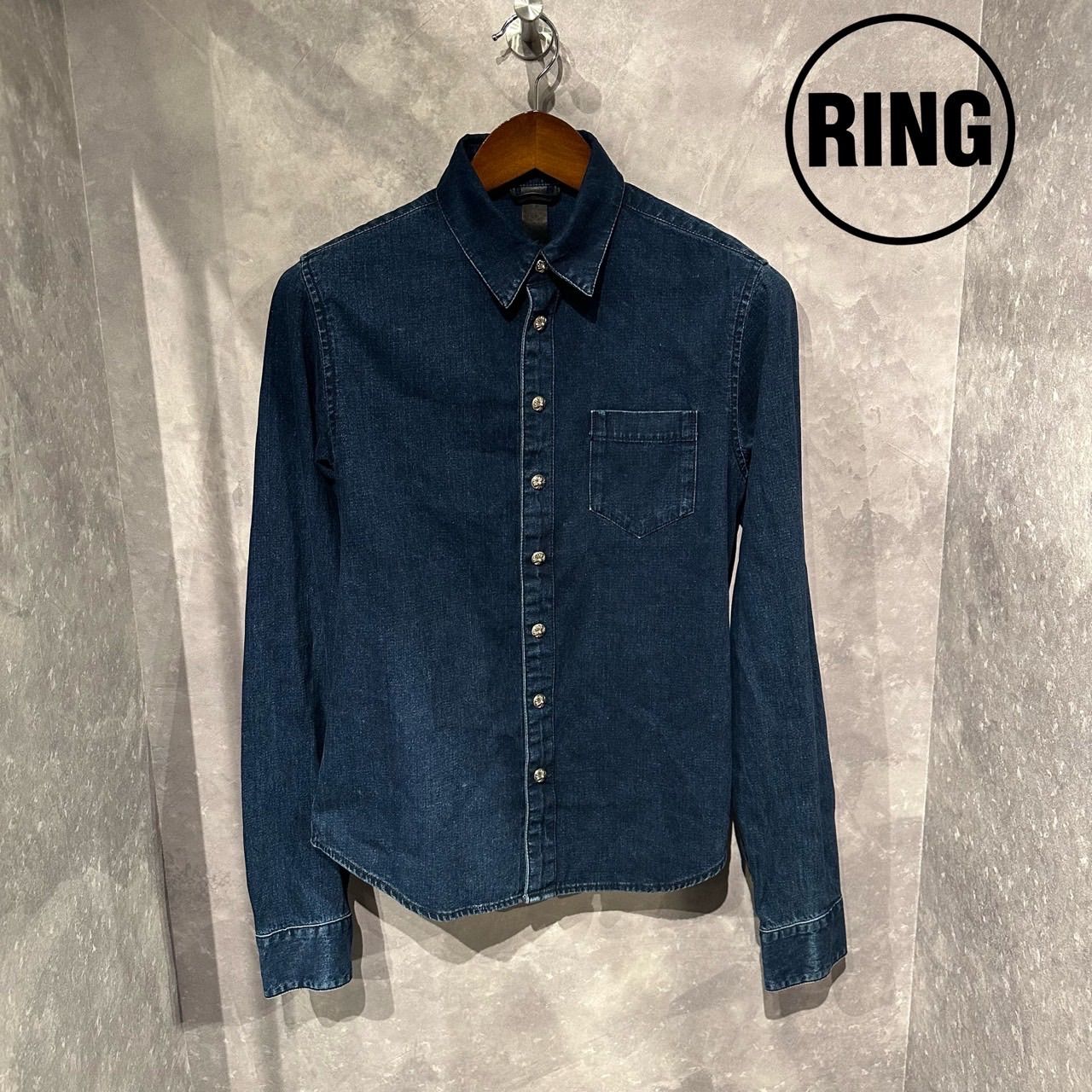 Chrome Hearts Denim shirt Crosspatch indigo