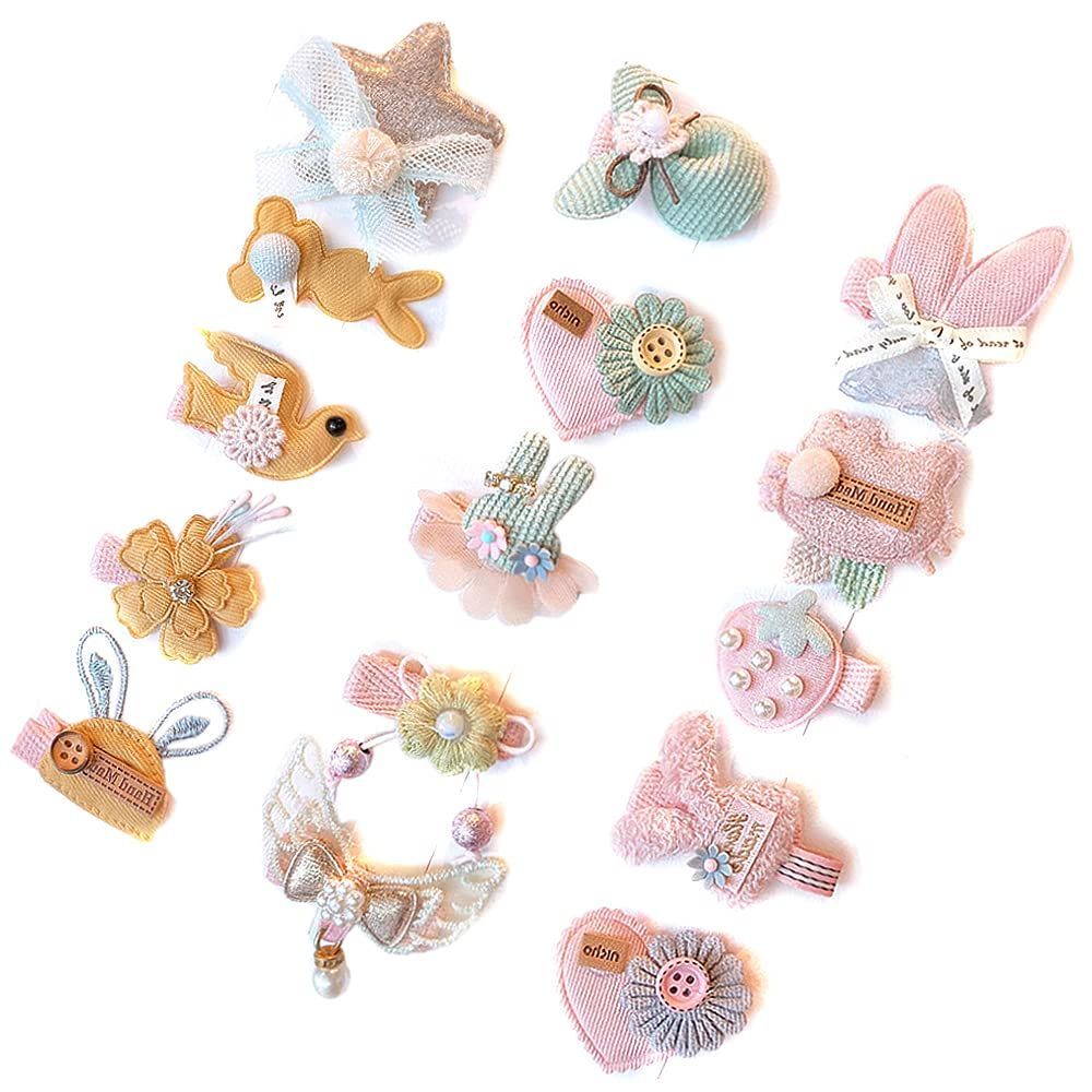 数量 ヘアクリップ 前髪クリップ ヘアピン ヘア ベビー用ヘアアクセサリ 子ども かみどめ かわいい おしゃれ お誕生日 プレゼント 豪華クリップセット