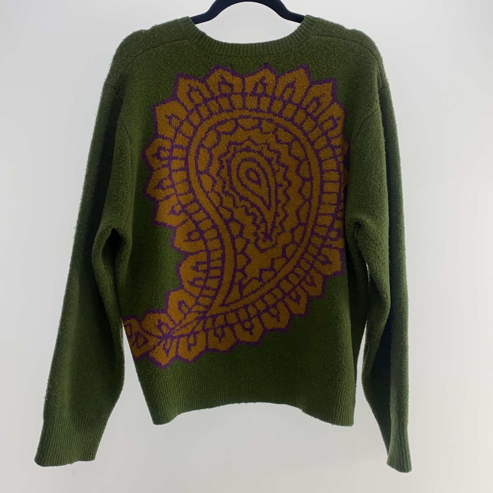 【姫路東店】 中古 STUSSY | ステューシー セーター PAISLEY SWEATER 117118 年式:2022S/S グリーン サイズ：M 【103】 姫路東店】 中古 STUSSY | ステューシー セーター PAISLEY SWEATER