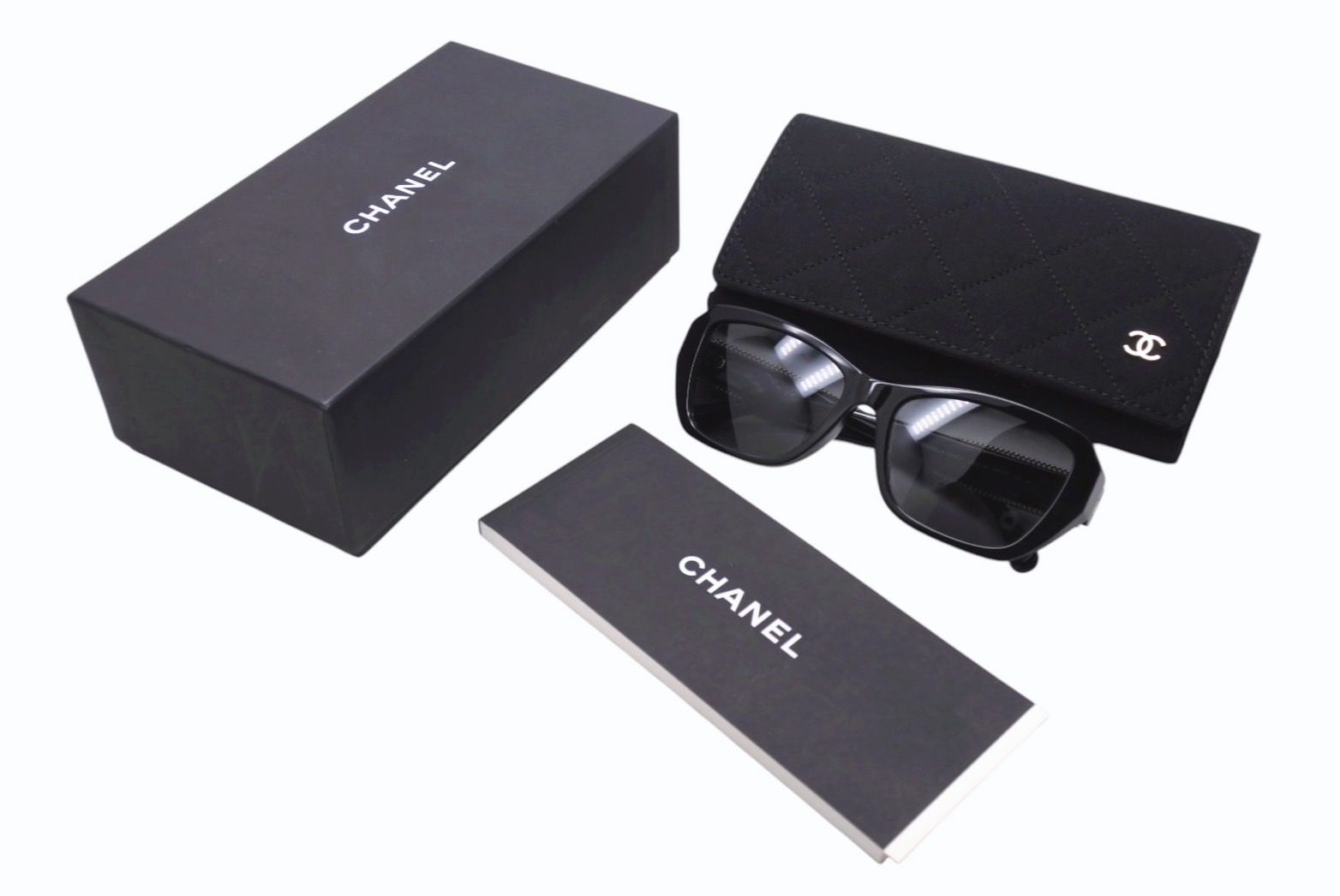 CHANEL シャネル サングラス アイウェア 5516-A c.622|48 サイズ56□17 140 ココマーク ブラック 4b001104